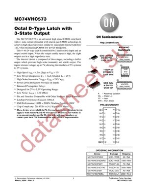 MC74VHC573DTR2G datasheet  